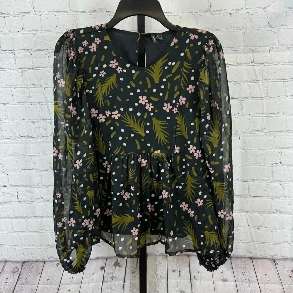 Vero Moda Floral Blouse Size Small